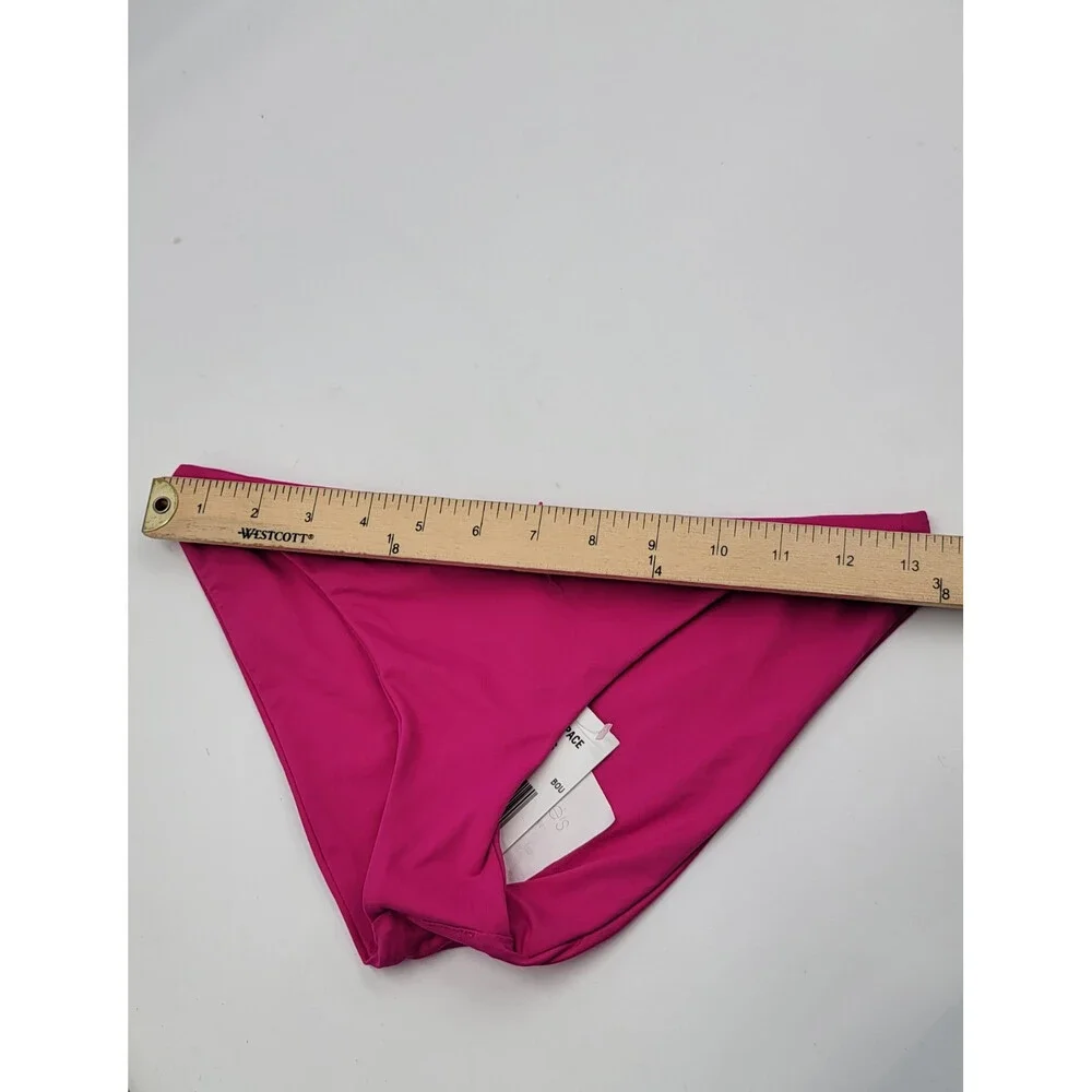 L*Space Camacho Bikini Bottom Women's XS Bougainville Solid Full Coverage